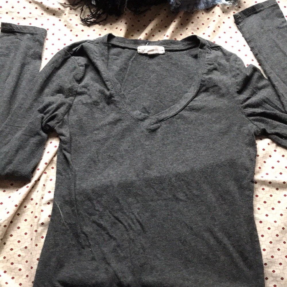 Omg sleeve grey shirt